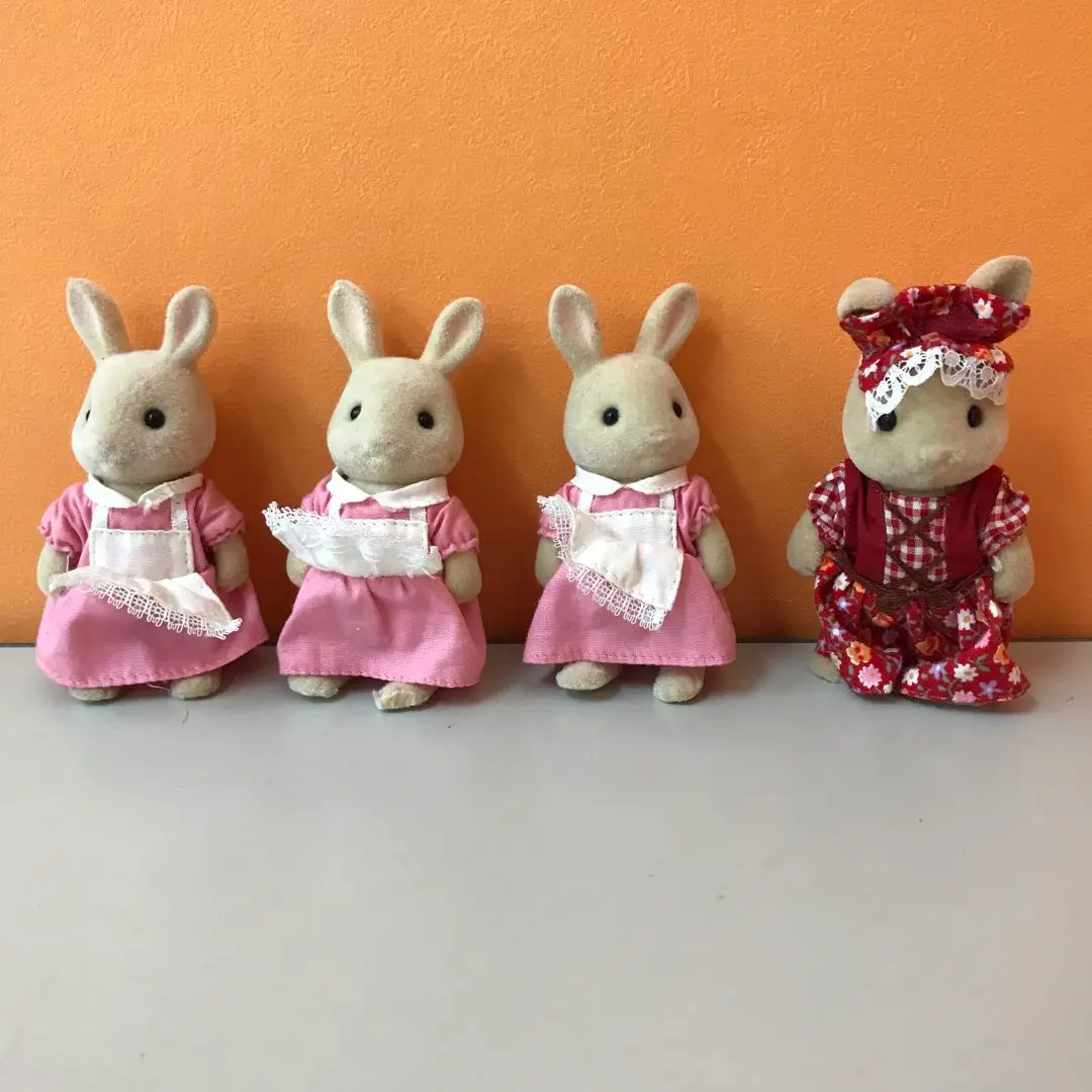 シルバニアファミリー　アイボリーうさぎさんのソーイングショップ　レア 廃盤品 アイボリーウサギさんのソーイングショップ シルバニア