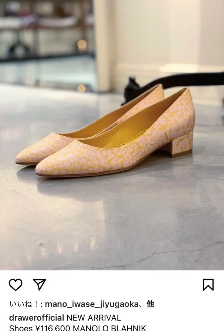 MANOLO BLAHNIK Drawer別注 LISTONY ドットパンプス MANOLO BLAHNIK Drawer別注 LISTONY ドットパンプス
