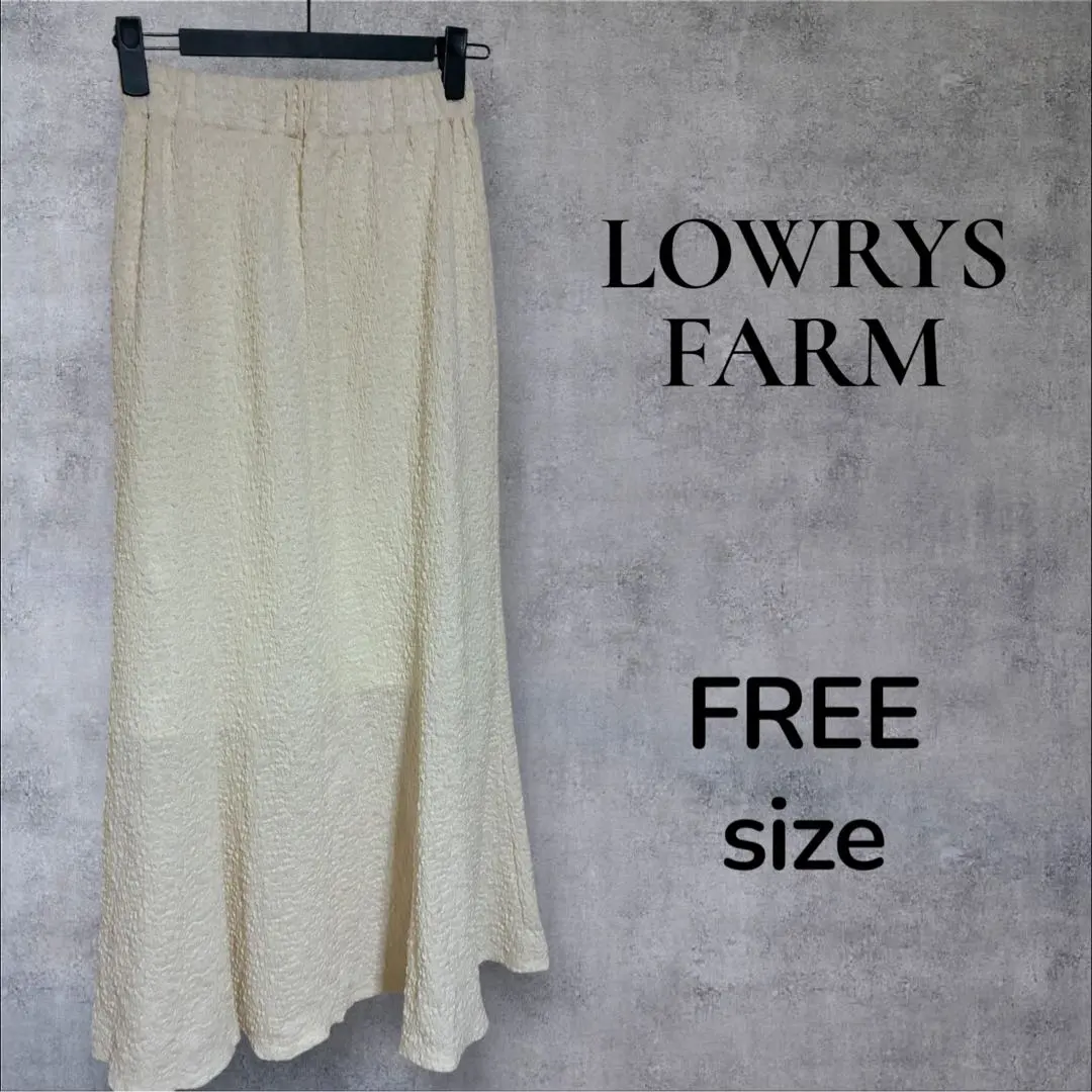Thumbnail of LOWRYS FARM Ivory Long Mermaid Skirt - Elastic Waist
