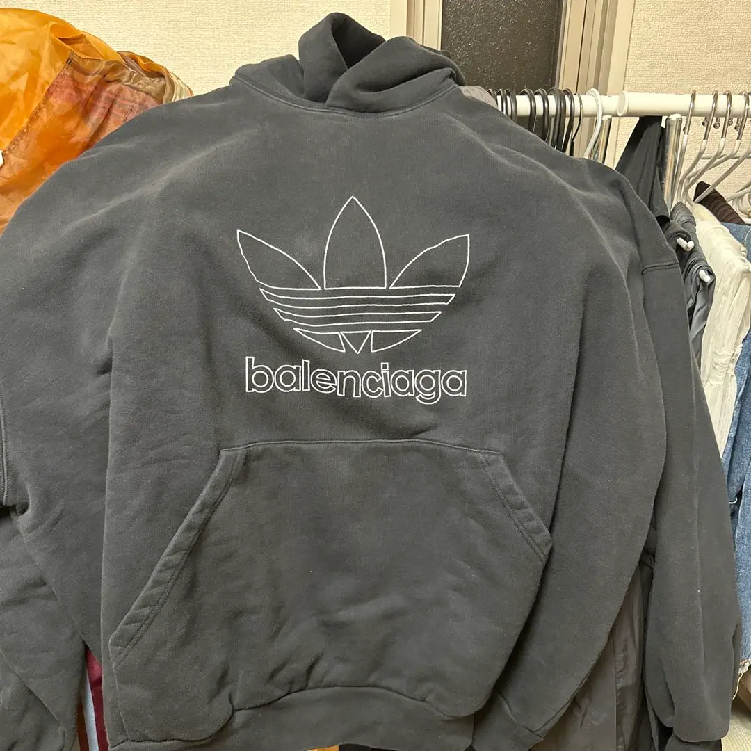 Balenciaga ★ adidas オーバーサイズ フーディ ユニセックス 2025年最新】バレンシアガアディダス パーカーの人気アイテム