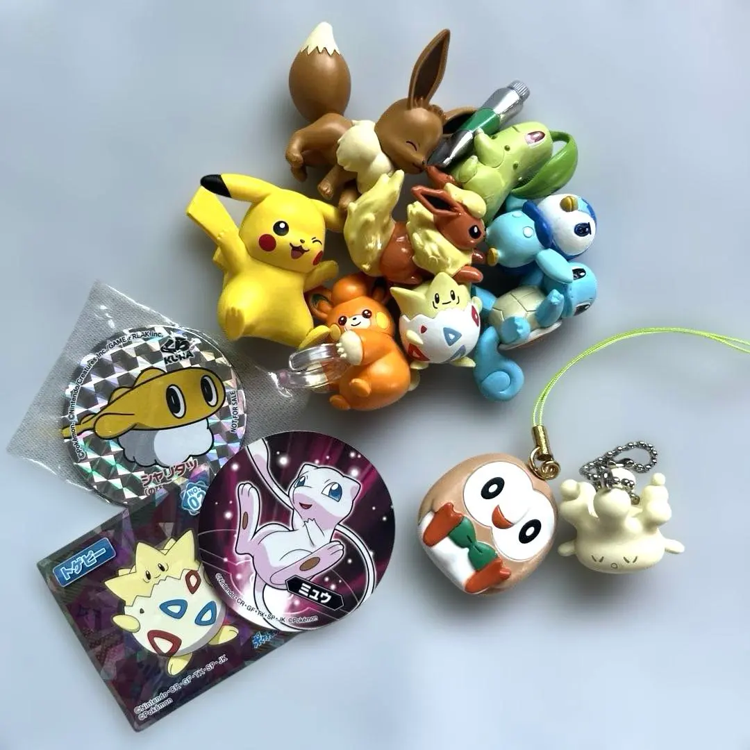 Thumbnail of Pokemon mini figures, stickers, magnets, straps, keychains, Pikachu