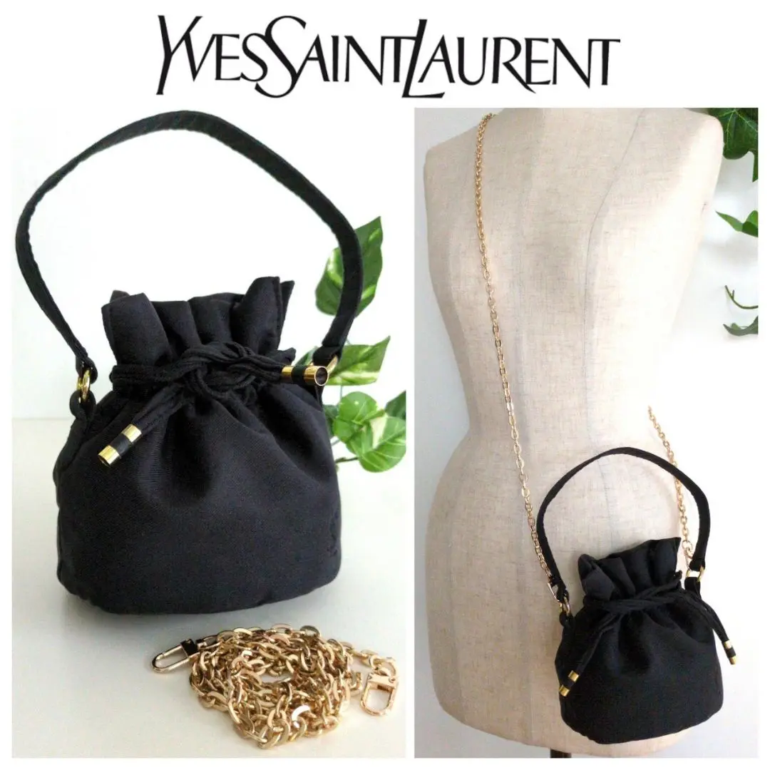 N2283 美品 YVES SAINT LAURENT レザー サコッシュ