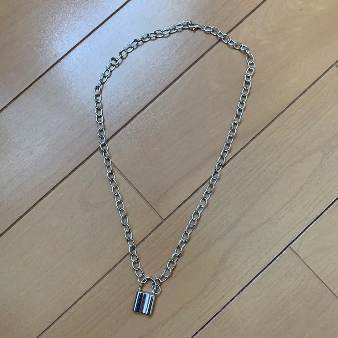 Thumbnail of Stainless steel chain necklace with lock