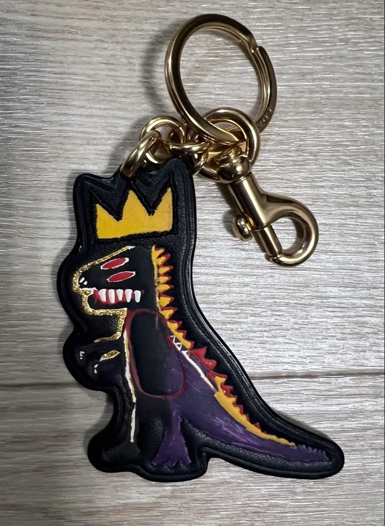 未使用に近い✨ コーチ COACH キーホルダー バスキア レキシー COACH】コーチ コーティングキャンバス スムースレザー