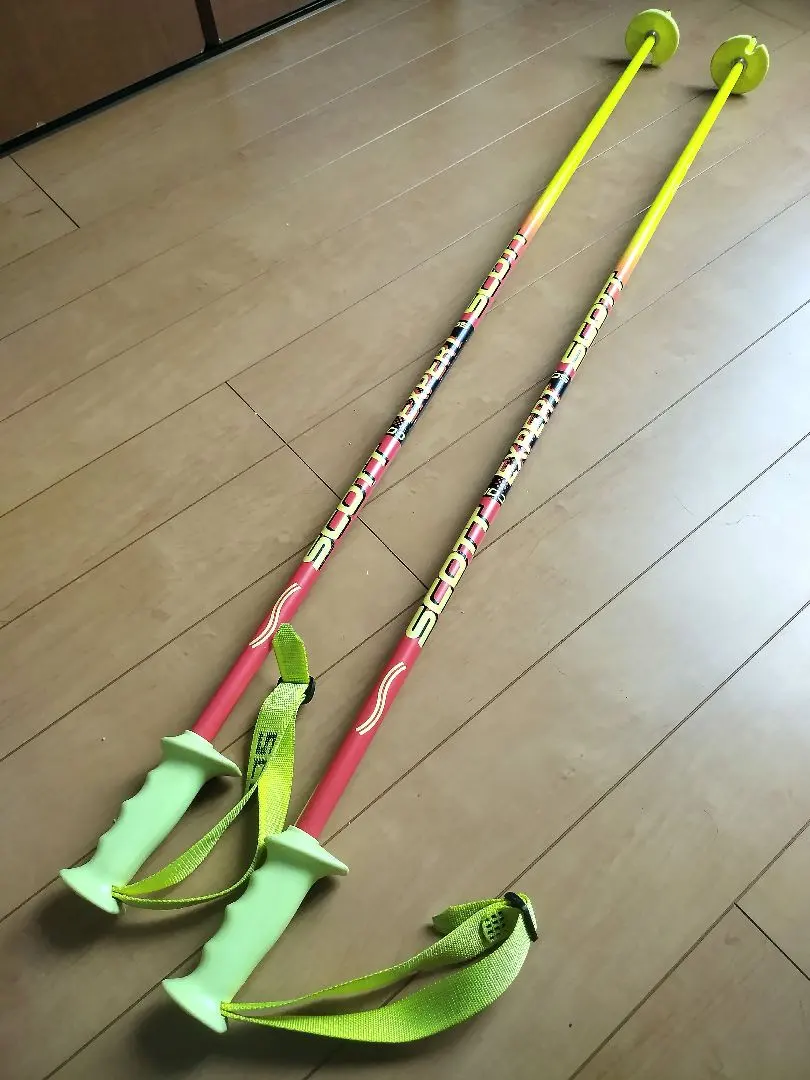 SCOTT スキー ストック グリーン オレンジ SCOTT スキー ストック グリーン オレンジ SCOTT スキー