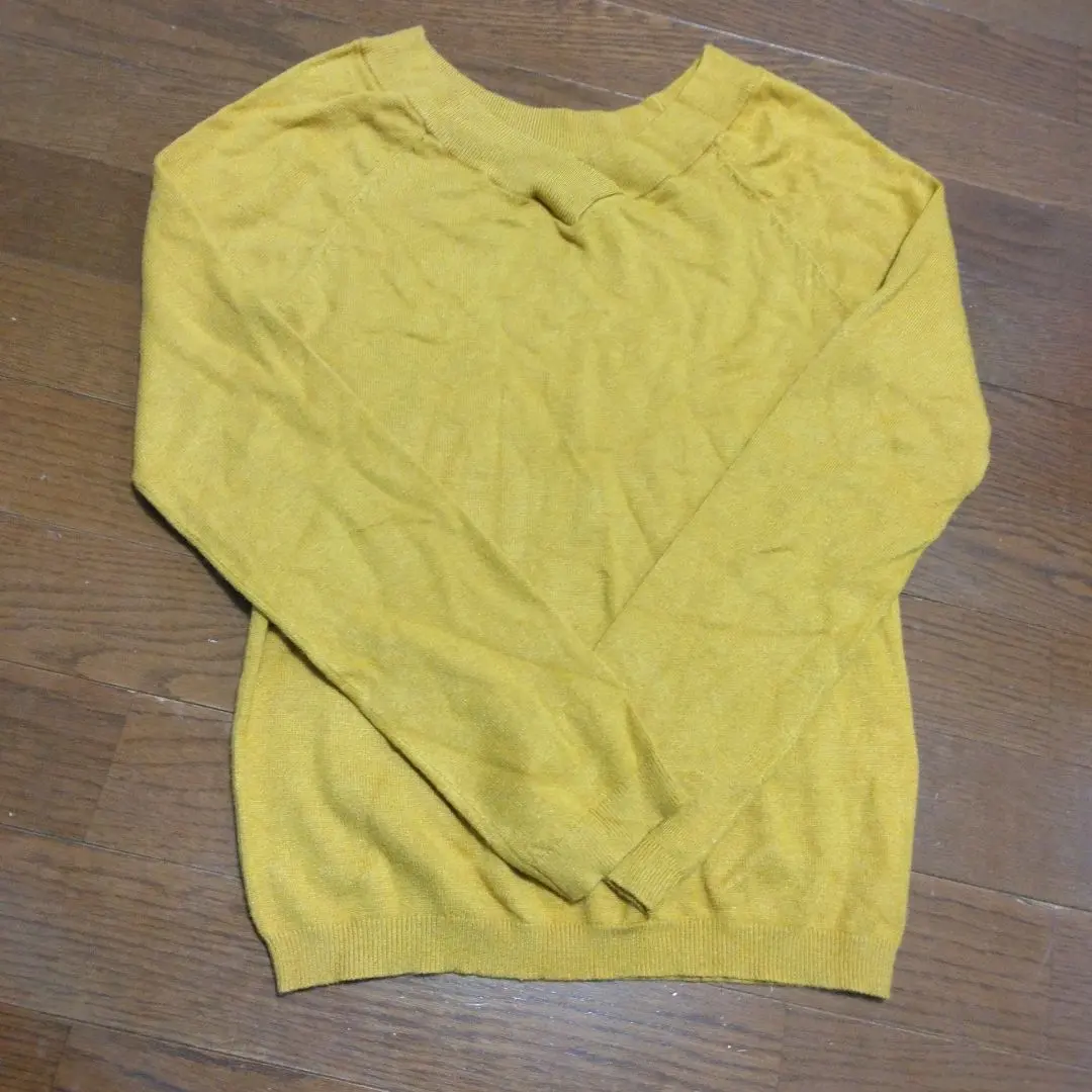 Thumbnail of Price reduced! Mustard knit sweater