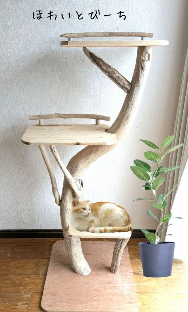流木チンチラタワー『癒しの森』高さ79cm