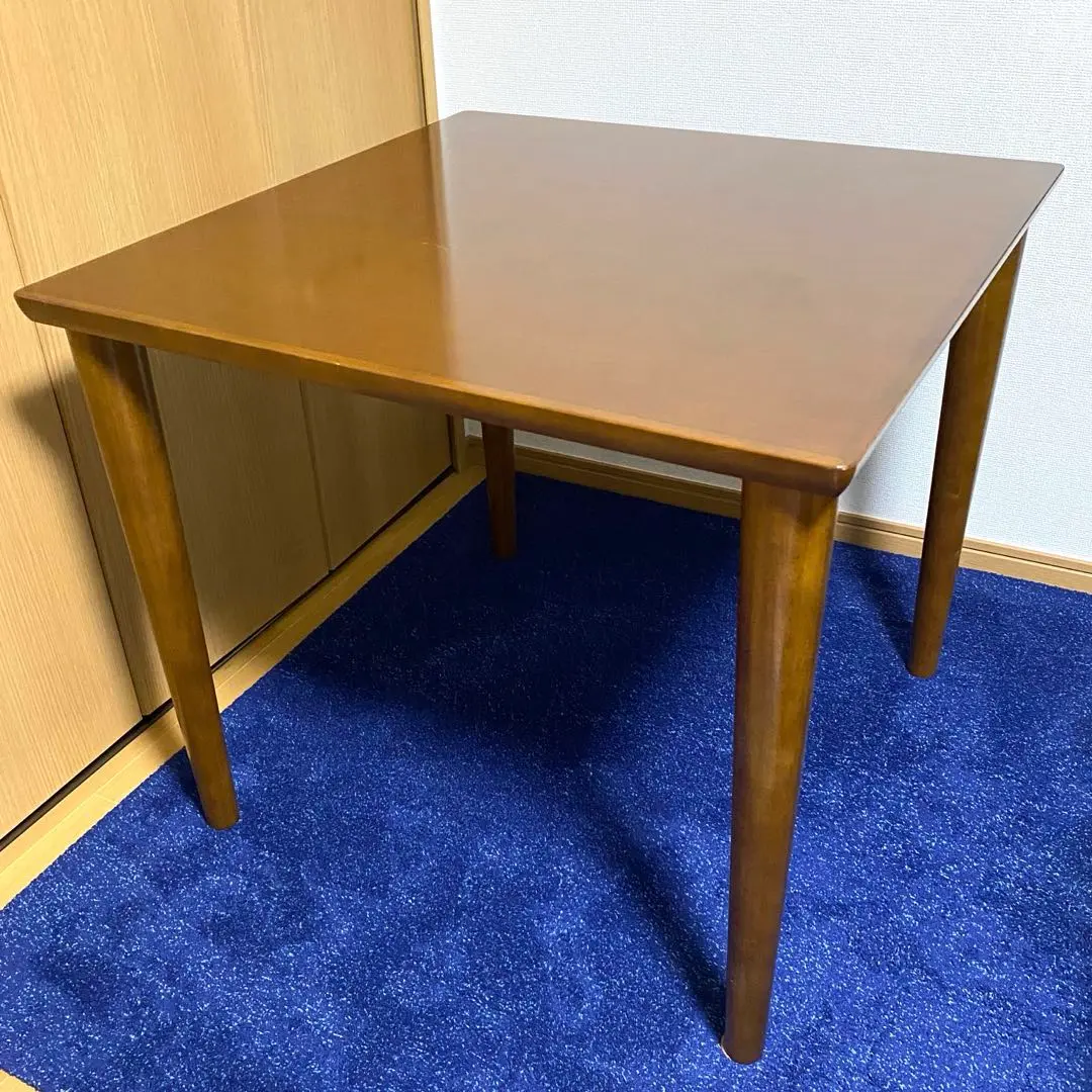 【希少】Karimoku ダイニングテーブル カリモク 2人 正方形 カリモク家具 DA5580 ZW Z Y K 001 002 003 食堂テーブル 幅