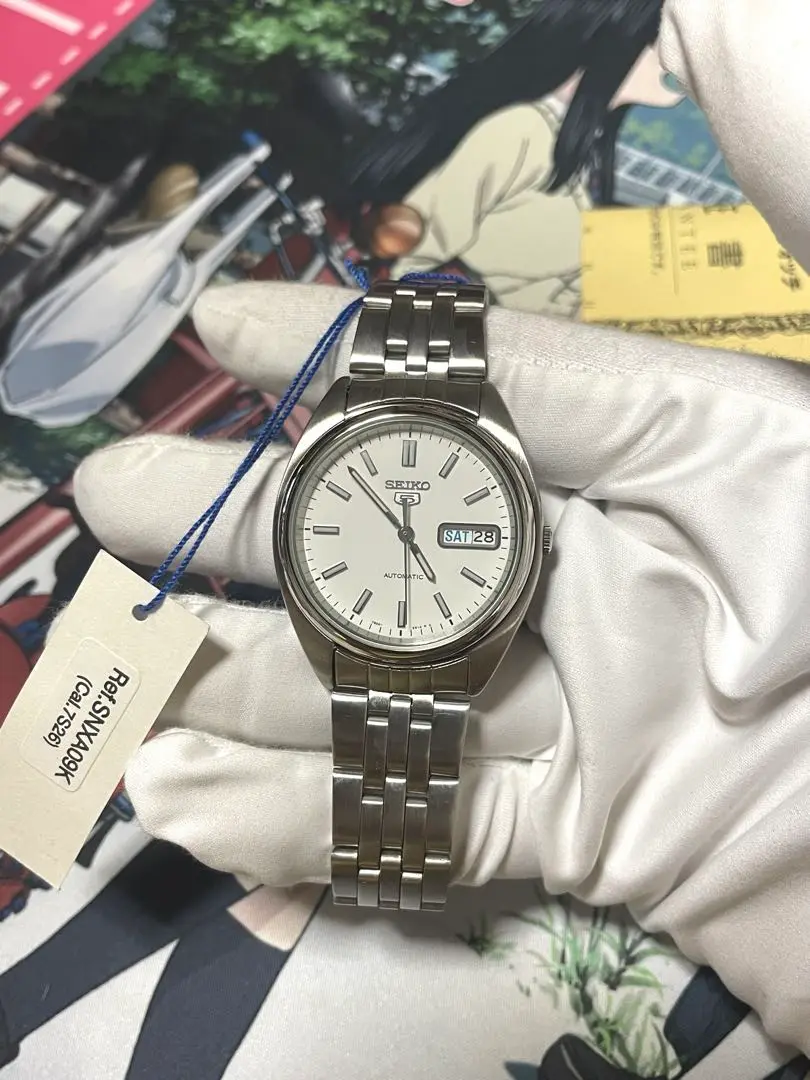完動美品 SEIKO デイデイトサーモンピンク文字盤 裏スケ7S26-0430