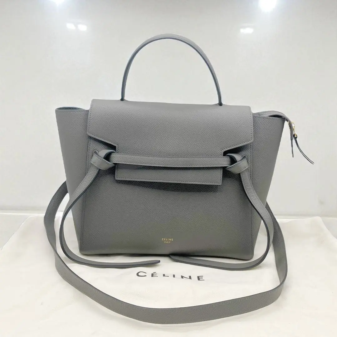 ⭐️未使用⭐️ Celine Belt Bag Nano 灰色 2way 手提包 的縮圖