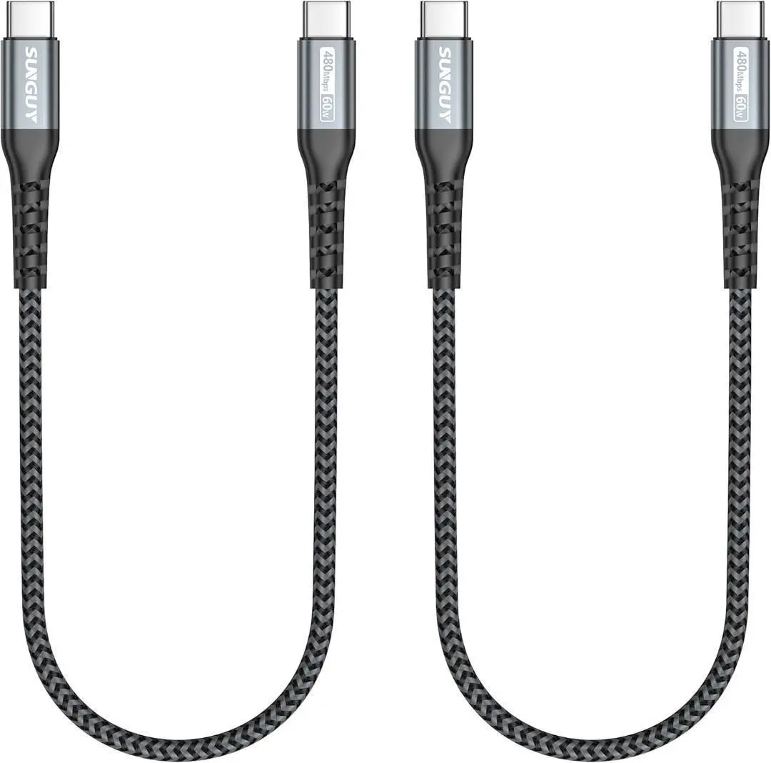 SUNGUY USB Type C 數據線 0.5M 【2條裝】 PD D66 的縮圖