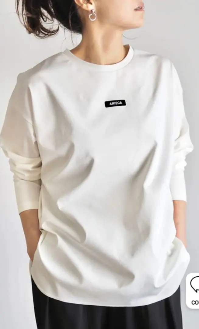 ♡未使用品♡ANIECA♡ロングスリーブTシャツ ANCスウェットロングスリーブTシャツ | レディースファッション