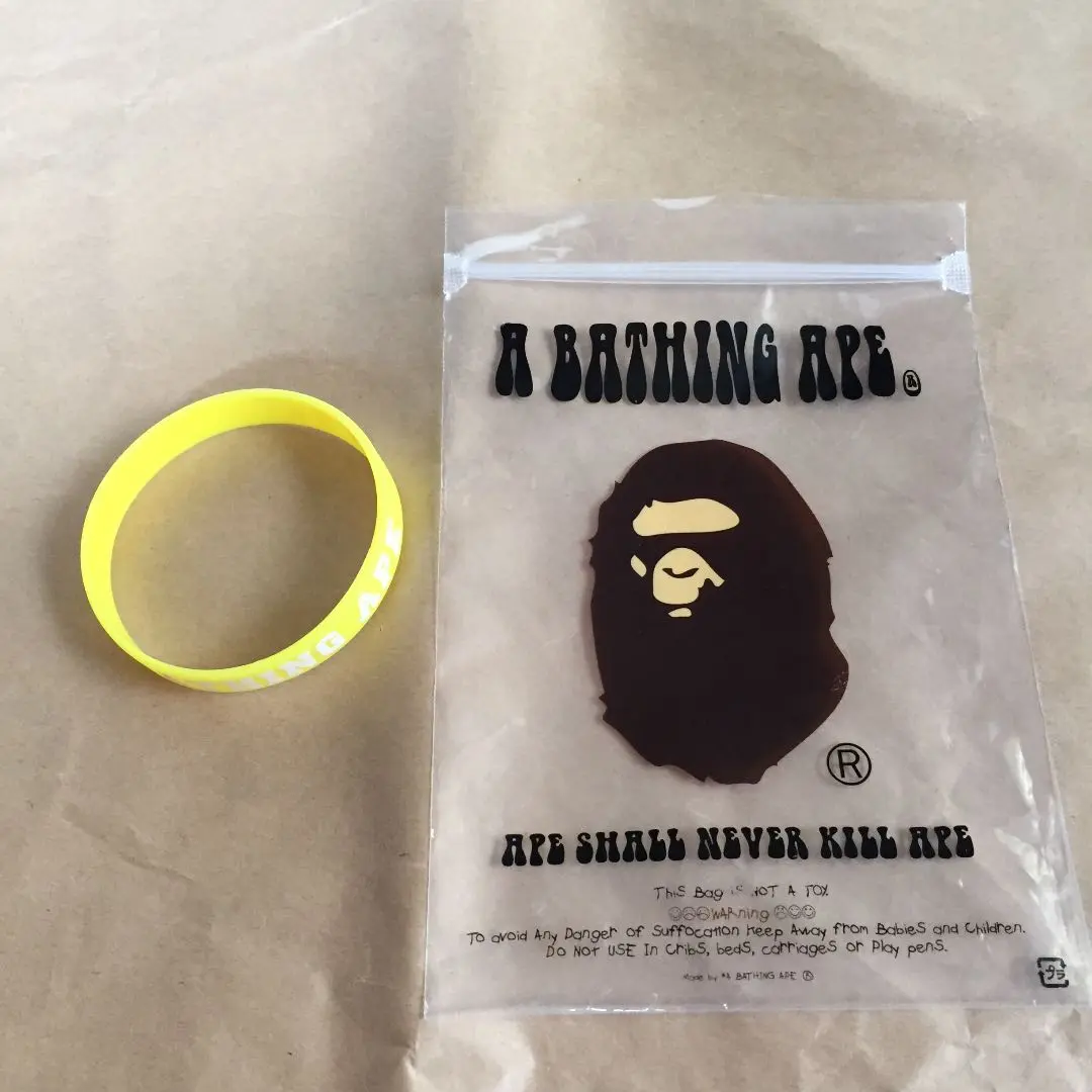 【希少】A BATHING APE アベイシンクエイプ ブレスレット おまけ付き kh4254-01_5.jpg