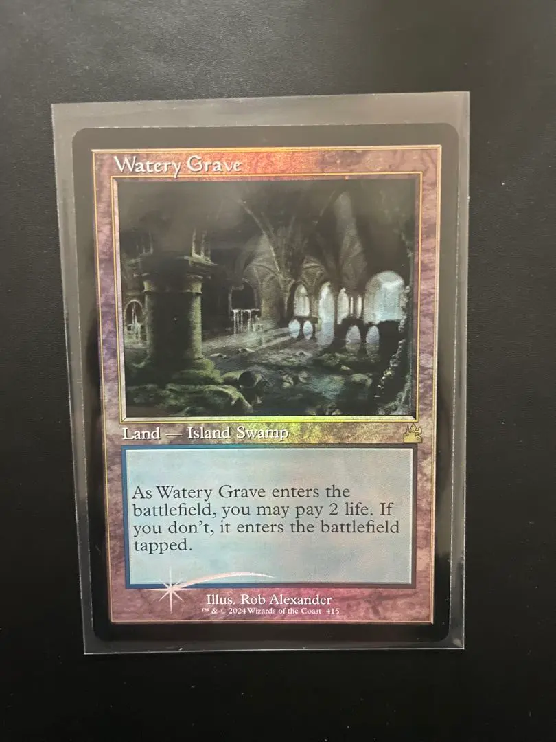 湿った墓　foil Foil】《湿った墓/Watery Grave》[GRN] 土地R | 日本最大級 MTG