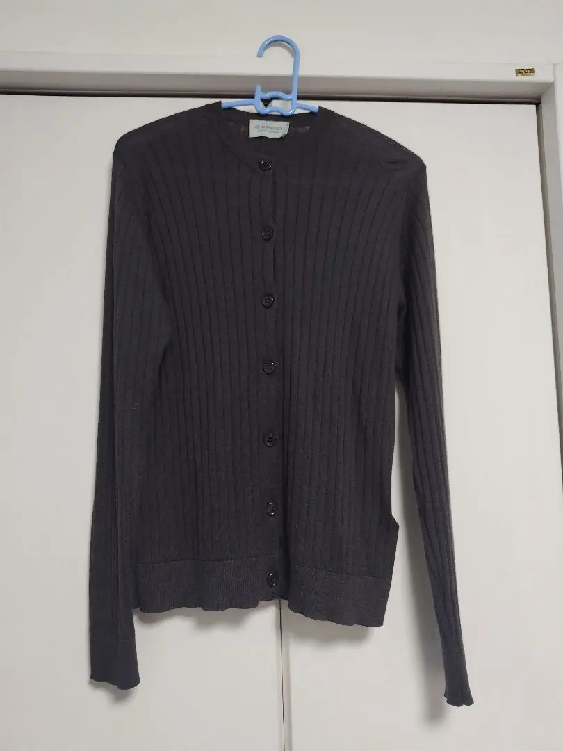 Thumbnail of Worn Once: JOHN SMEDLEY Crew Neck Rib Knit Cardigan