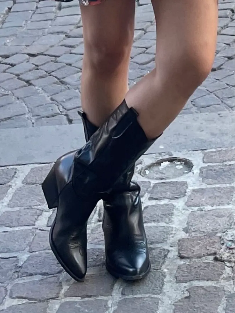 西部靴（黑色）意大利製 尺寸39 的縮圖