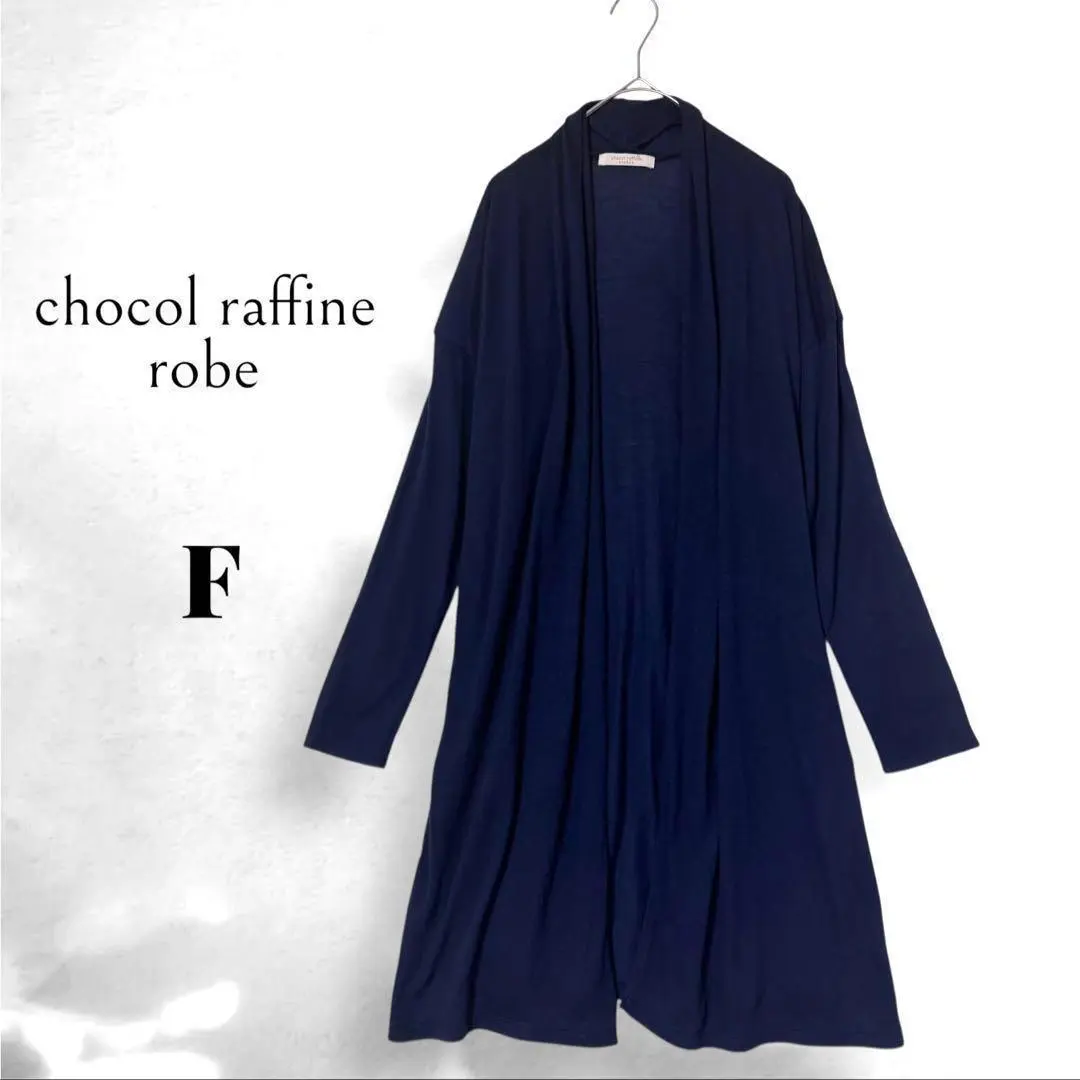 Thumbnail of Chocolat Finelobe Long Sleeve Long Cardigan F Navy