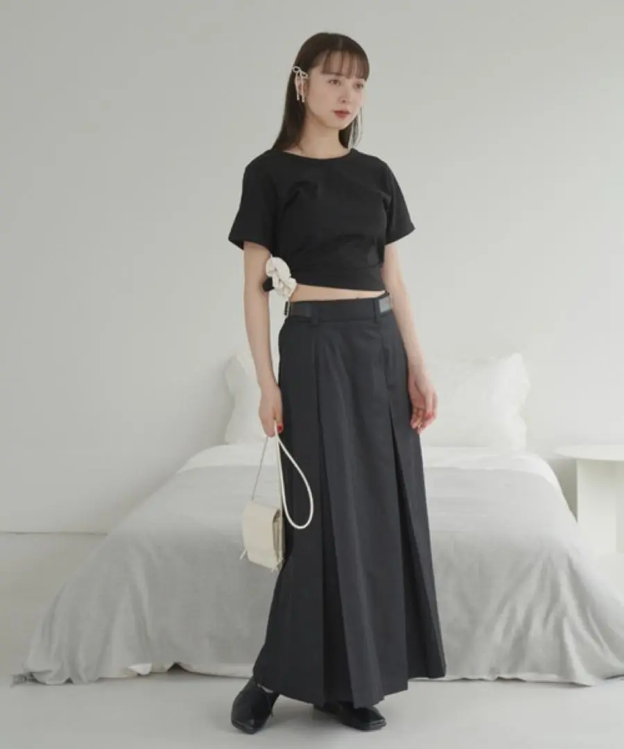 GIUNON スカート midi pleated skirt / ミディプリーツスカート