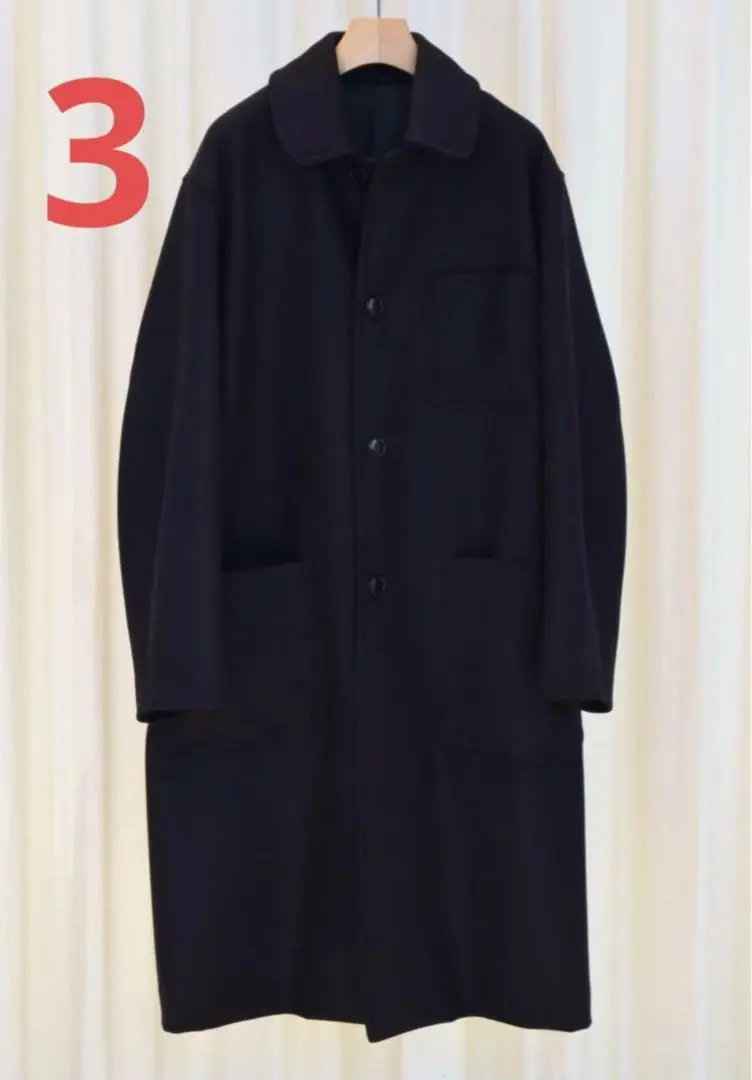 本日限定 価格未使用 comoli 24awウールカシミアミリタリーコート 1 コモリ comoli 今季24awウールカシミヤミリタリーコート 希少1サイズ