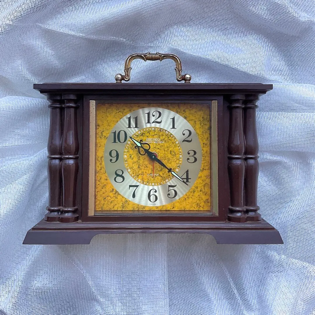 SEIKO EMBLEM HW469N オルゴール 置き時計 レトロ 音楽 SEIKO EMBLEM HW469N オルゴール 置き時計 レトロ 音楽
