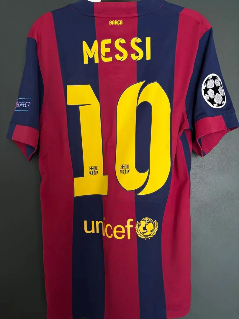 リオネル・メッシ　バルセロナ　ユニフォーム　2014-15　Lサイズ リオネル・メッシ 14-15バルセロナ ユニフォームLサイズ