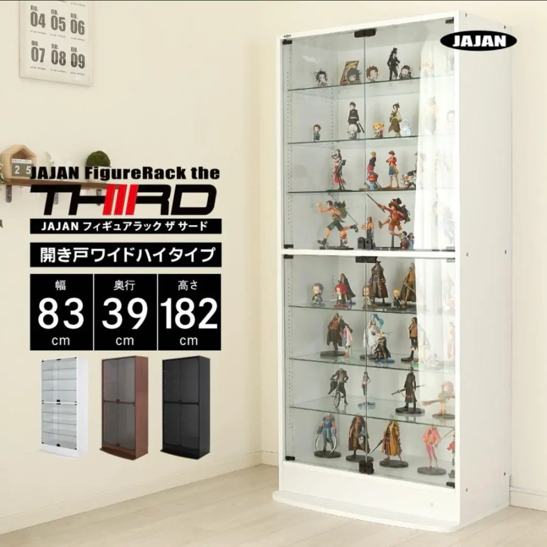 jajan 背面ミラー4枚 購入前にコメお願いします コレクションラック ワイド 本体幅83cm 専用背面ミラー 1枚