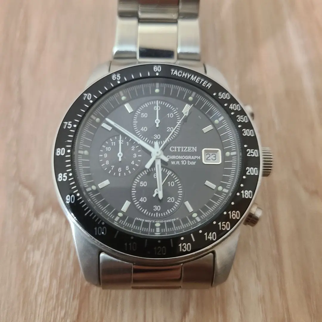 美品 稼動品 ヴィンテージ CITIZEN クロノグラフ　スピードマスター 2025年最新】シチズン スピードマスターの人気アイテム - メルカリ