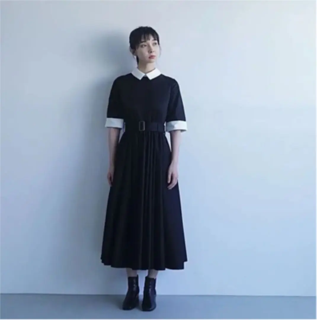 【ぱんぷきん】foufou バイカラーミニドレス ≪通常販売≫【THE DRESS #60】bicolor mini dress（バイカラー