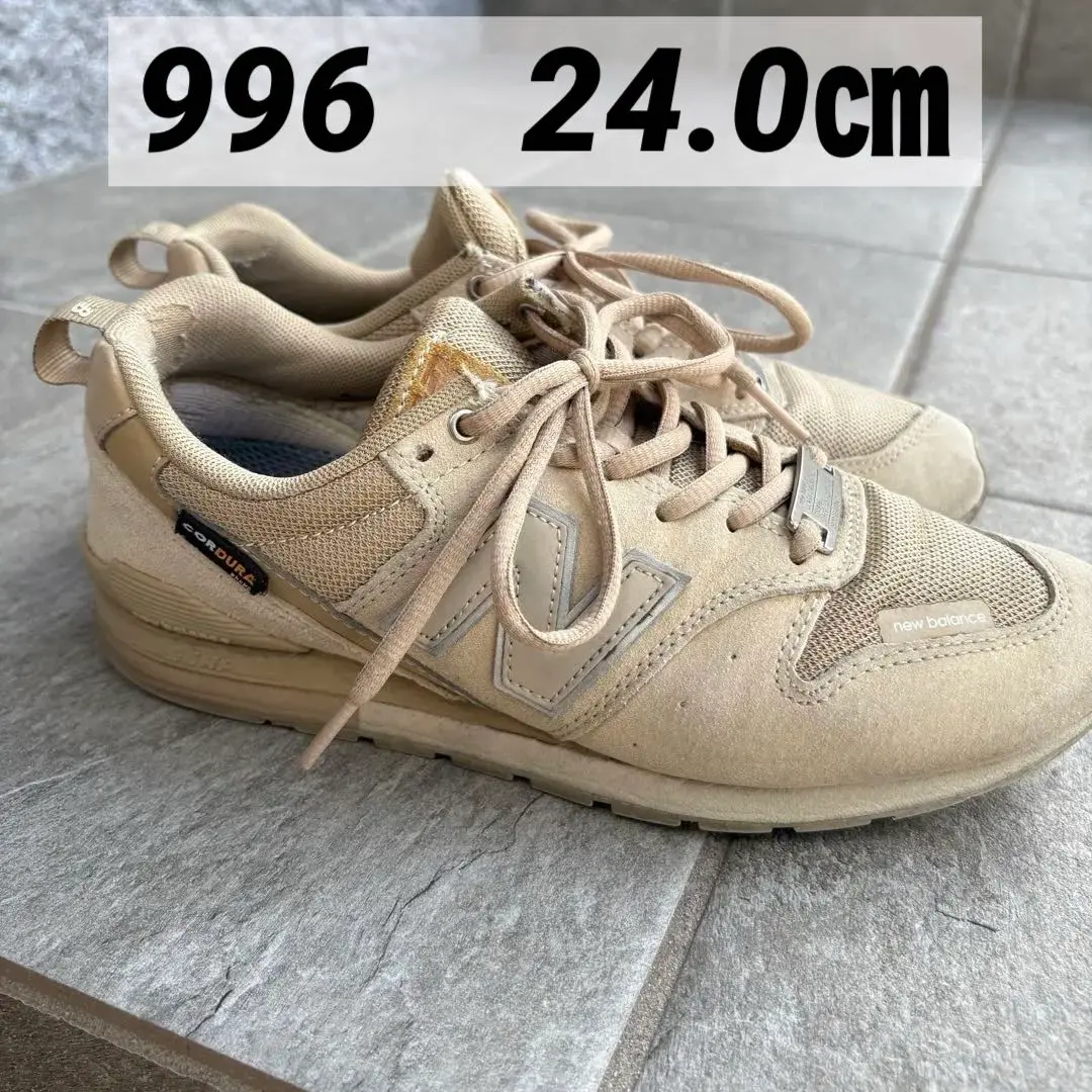 YUU.！未使用！ニューバランス　996　24センチ 新品未使用 ニューバランス 996 スニーカー 24.0cm 入手困難 旧