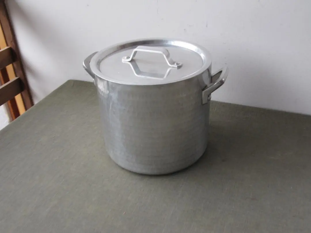 Thumbnail of ☆ Small Stock Pot, Hand-Hammered, 18cm, Showa Retro ☆