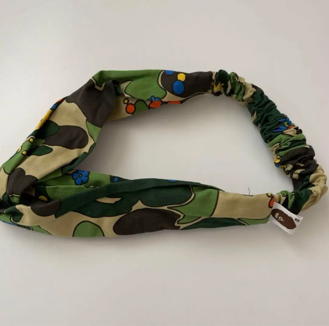 【希少】アベイシングエイプ A Bathing Ape APE 迷彩　ヘアバンド 希少】アベイシングエイプ A Bathing Ape APE 迷彩 ヘアバンド