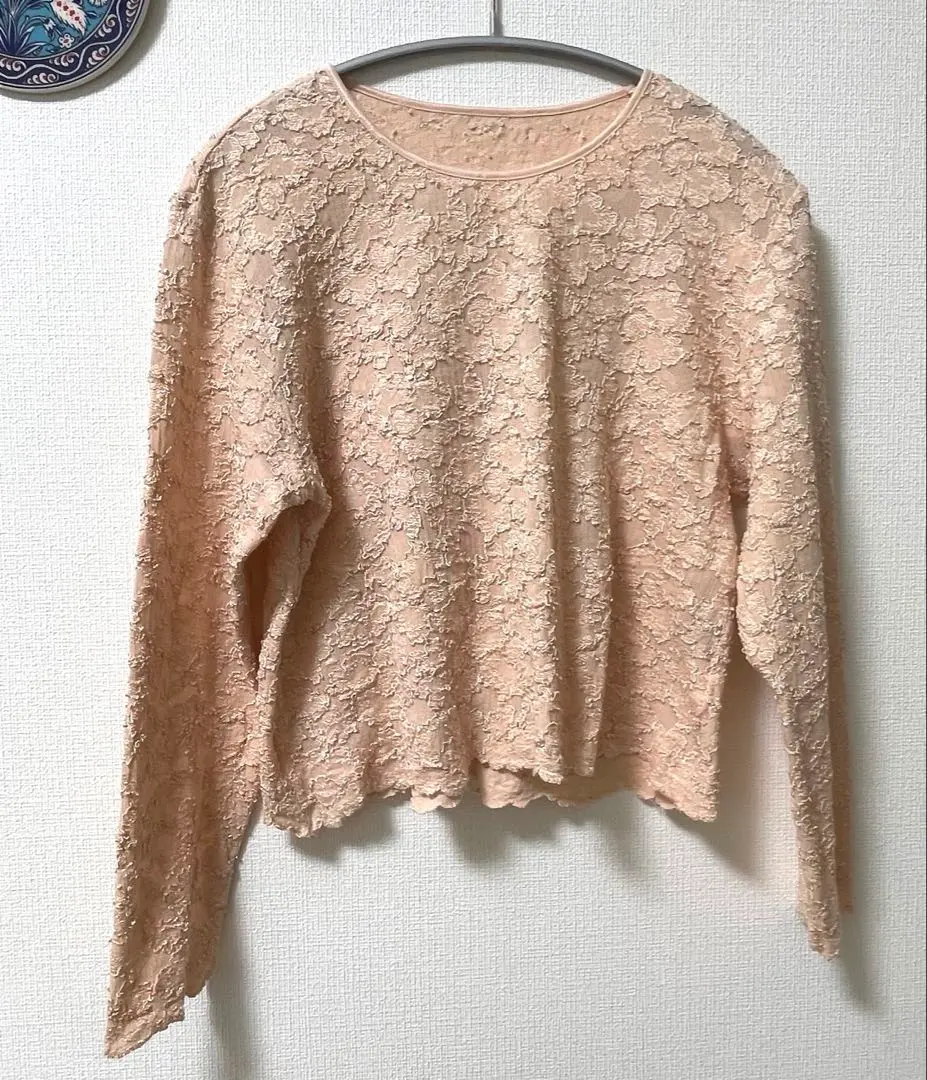 Thumbnail of TOJRS Top, Long Sleeve, Pink, Lace, Vintage