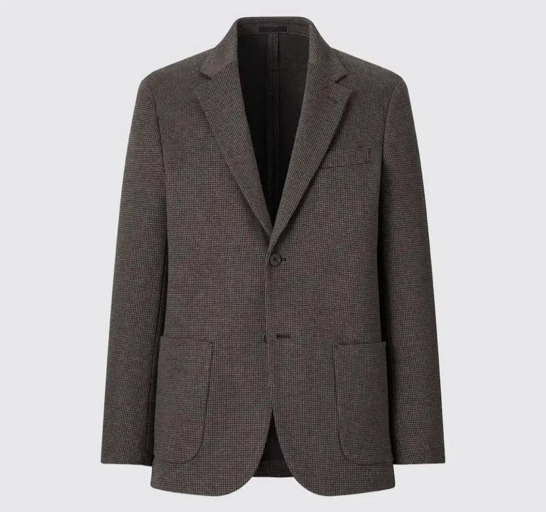 Thumbnail of New ✨】UNIQLO Comfort 2B Jacket Houndstooth Tailored Jacket