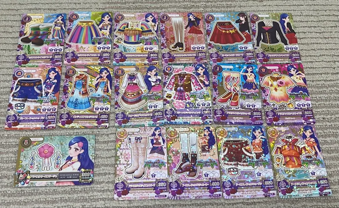 Thumbnail of Aikatsu cards, set of 17