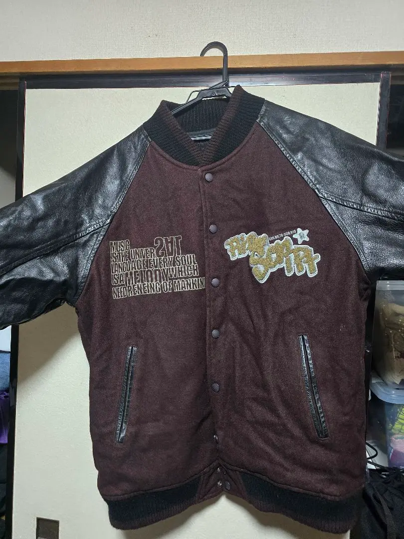FLIP THE SCRIPT レザースタジャン フルデコ FLIP THE SCRIPT レザースタジャン フルデコ