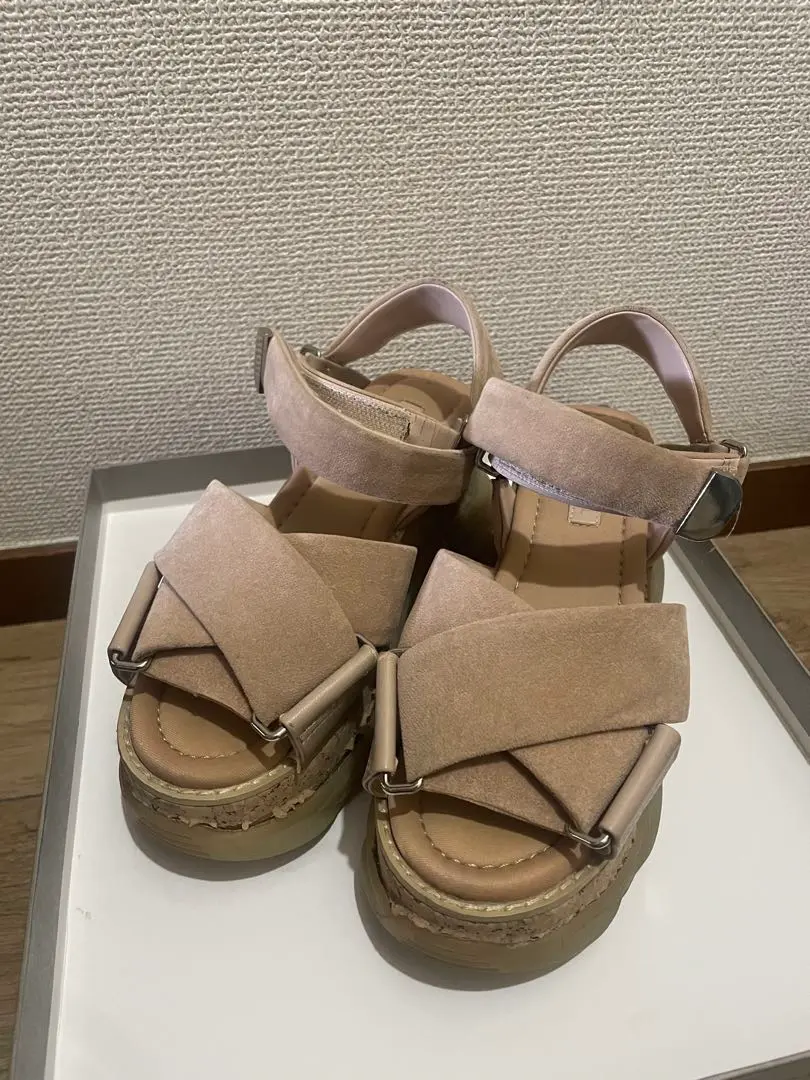 COCODEAL クリアソールスポーツサンダル　ブラウン　Sサイズ COCODEAL クリアソールスポーツサンダル ブラウン Sサイズ