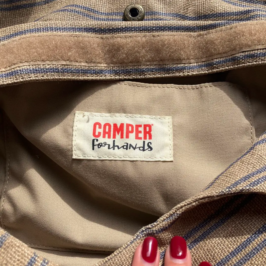 【値下げ】CAMPER カンペール forhands オールレザー トートバッグ CAMPER - カンペール forhands ハンドバッグ トートバッグ 黒 桃