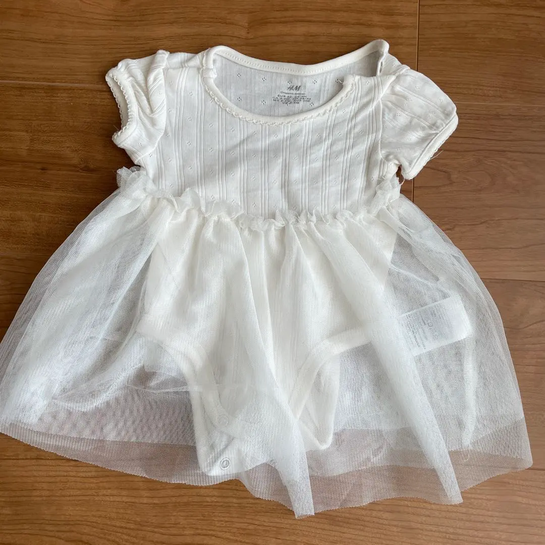 Thumbnail of H&M 3M Baby White Dress for Oshukuizome (First Meal Ceremony), Hatsumiyamairi (Shinto Shrine Visit)