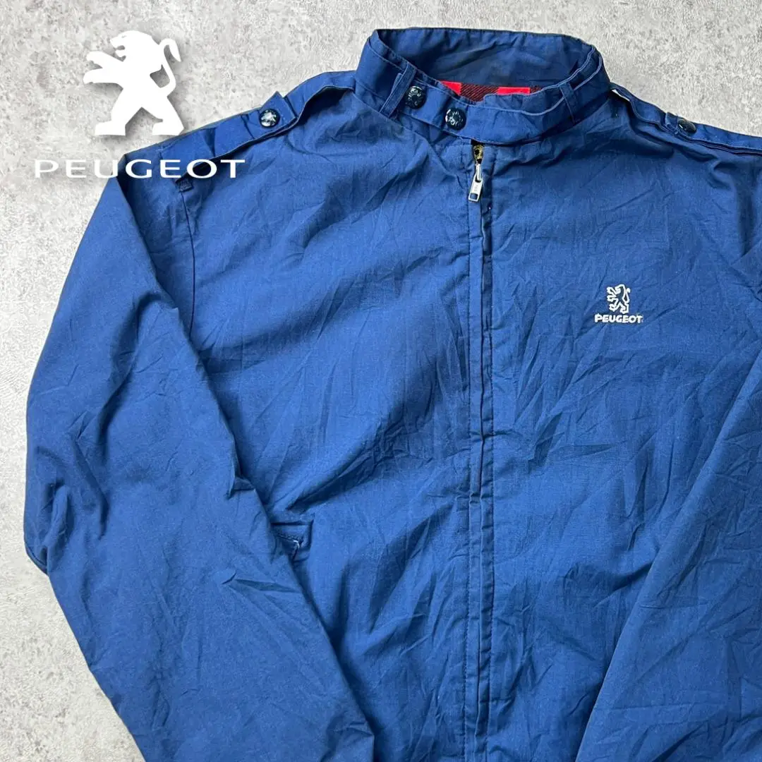 希少　PEUGEOT プジョー　 ジャケット ネイビー　Mサイズ 希少 PEUGEOT プジョー ジャケット ネイビー Mサイズ - メルカリ