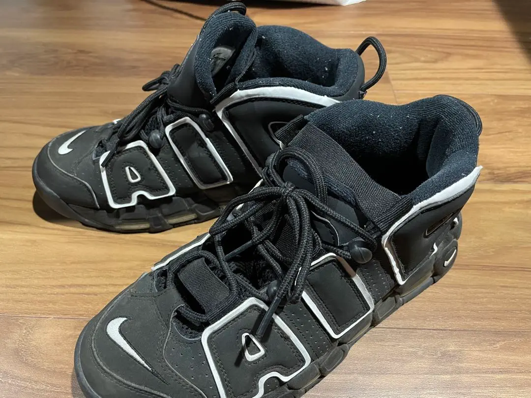 Nike Air More Uptempo 籃球鞋 黑色 的縮圖