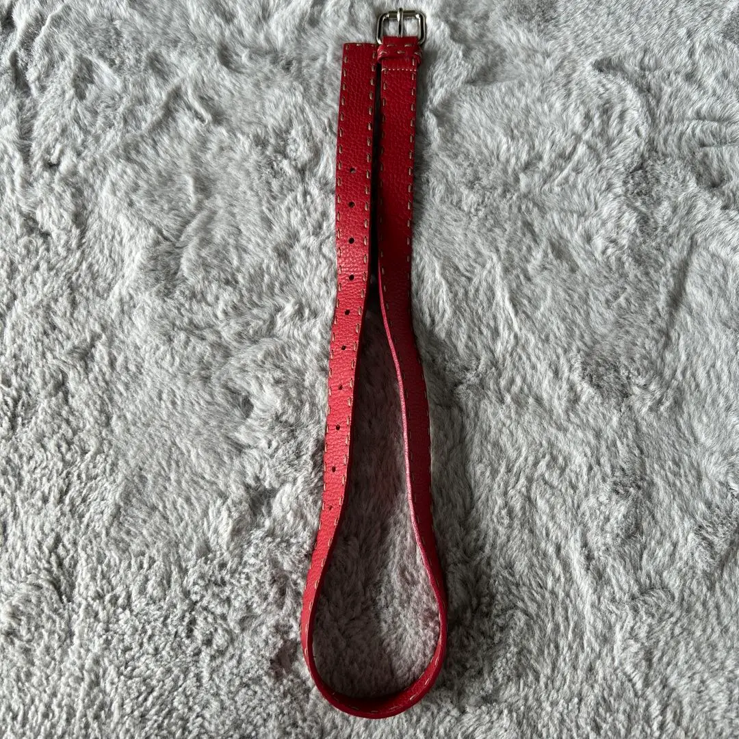 Thumbnail of FENDI red leather belt