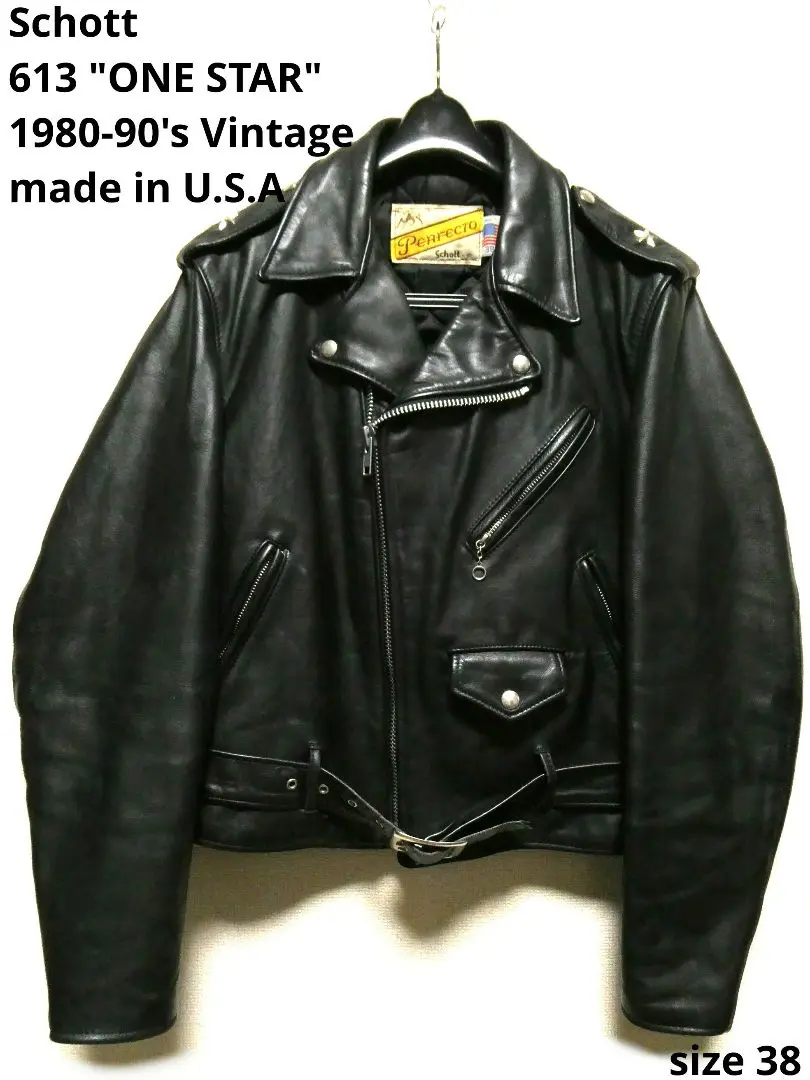 【希少】SCHOTT 618E レア品番 シドヴィシャス ダブルライダース 40 Schott ショット ライダースジャケット 618E シドヴィシャス 80s