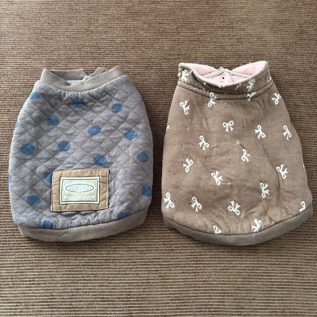 【KUKKA】刷毛毛背心 S 尺寸 灰色 （贈品）蝴蝶結圖案刷毛背心 的縮圖