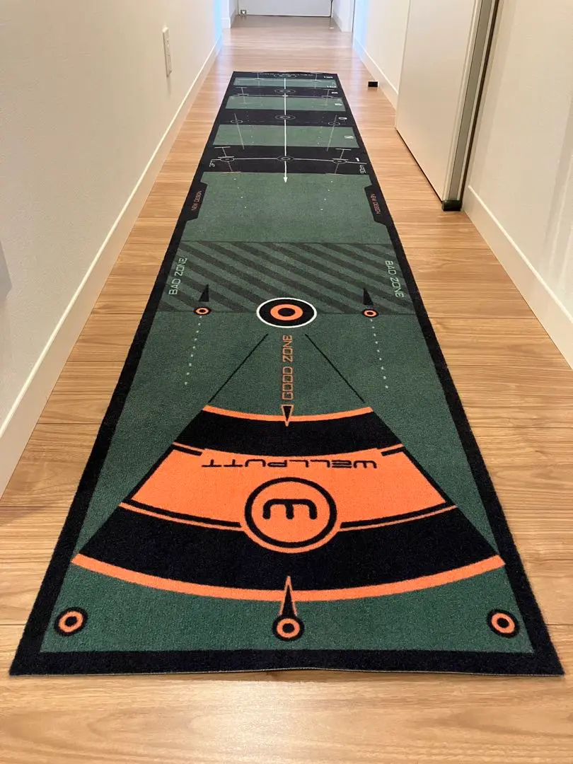 [新品]WELLPUTT ゴルフ パターマット18度 ウェルパット Wellputt ゴルフパターマット Wellputtマット3m