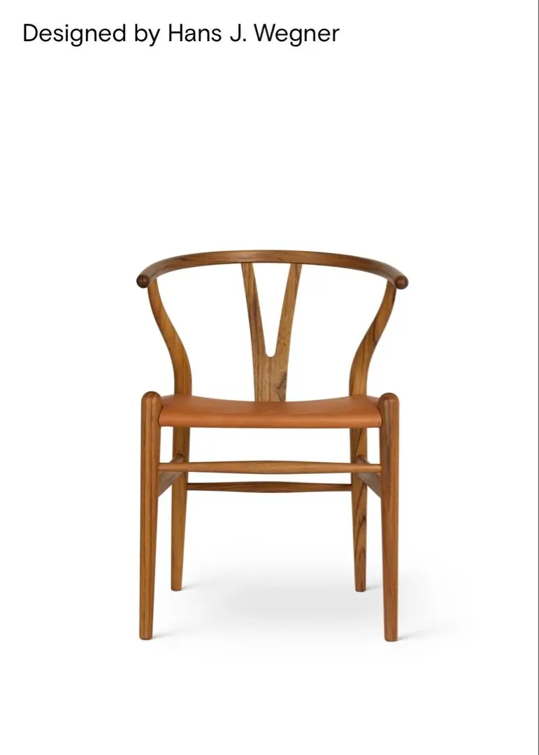 Yチェア　CH24 ⭐︎2022年記念モデル限定販売品⭐︎ BIRTHDAY EDITION 2022】CH24 Yチェア TEAK LEATHER［カール