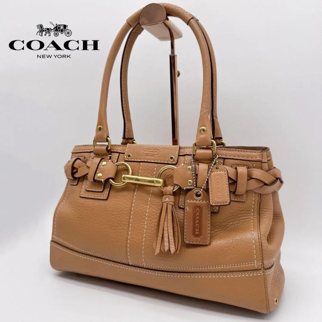 Thumbnail of Excellent Condition Coach Hamptons Carryall Tote Bag 10528