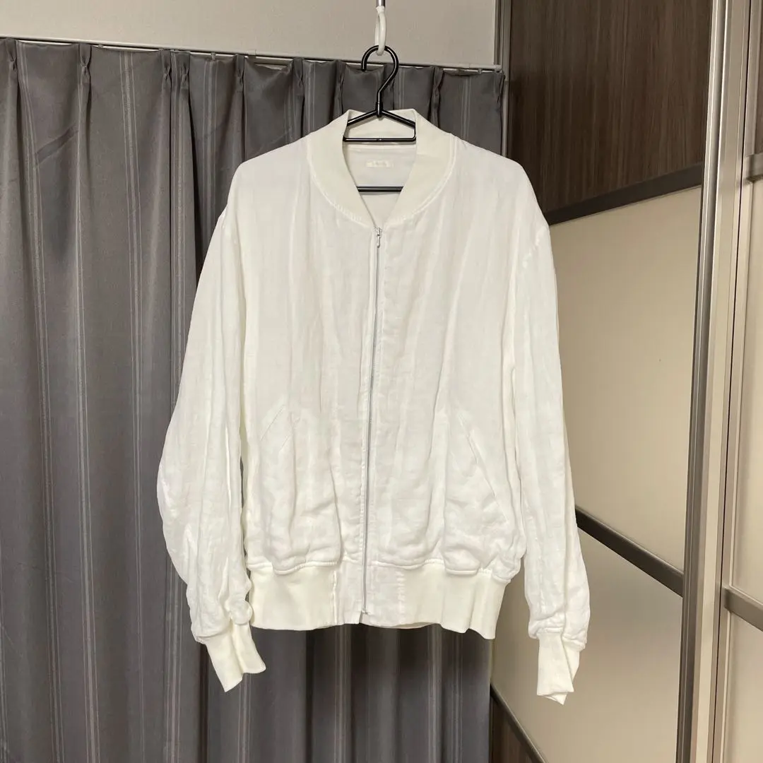 リネンWクロス ジップブルゾン24SS COMOLI (コモリ) リネンWクロス ジップブルゾン