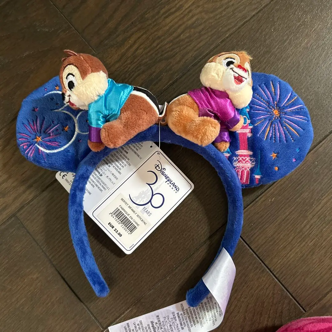 新品未使用　パリディズニー限定　カチューシャ　チップ　デール　Disney パリディズニーカチューシャ(チップ＆デール)| キャステル