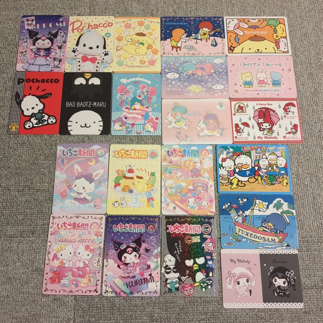 Thumbnail of Sanrio Original 50th Anniversary Design Cards, Strawberry News Design Cards, and others
