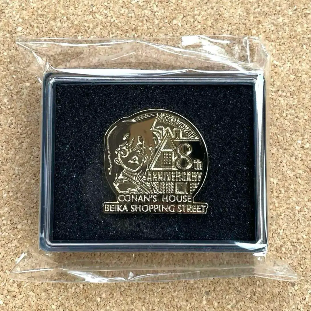 米花商店街8周年記念の数量限定缶バッジキーホルダーとピンバッジ 米花商店街8周年記念の数量限定缶バッジキーホルダーとピンバッジ